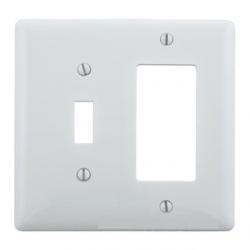WALLPLATE, 2-G, 1) TOG 1) REC, WH(REPLACED BY HWS P126W)